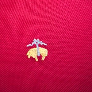 Brooks Brothers Golden Fleece Polo Shirt Mens Size XL Long Sleeve Rugby Red